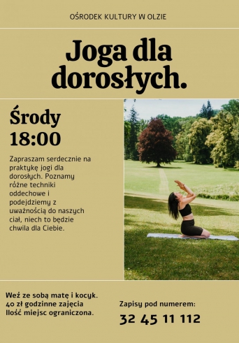 Joga dla dorosłych w Olzie