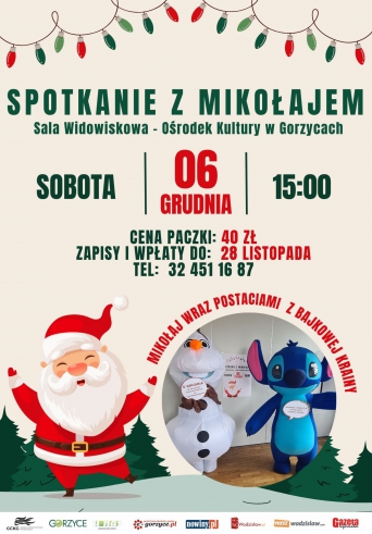 Spotkanie z Mikołajem w Ośrodku Kultury w Gorzycach