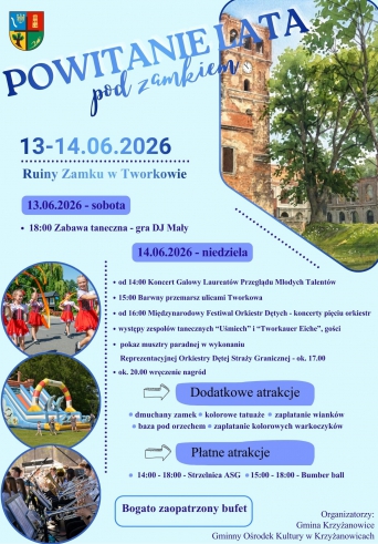 Międzynarodowy Festiwal Orkiestr Dętych w gminie Krzyżanowice ,,Powitanie Lata pod Zamkiem”