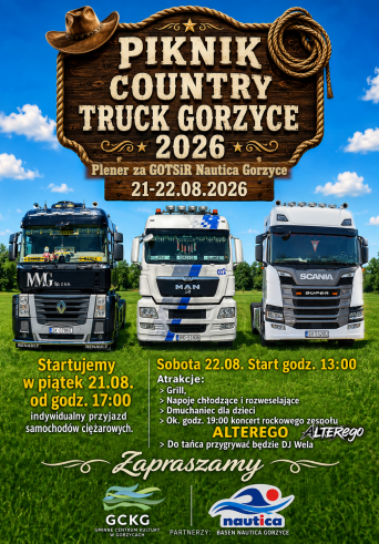 PIKNIK COUNTRY TRUCK GORZYCE 2026