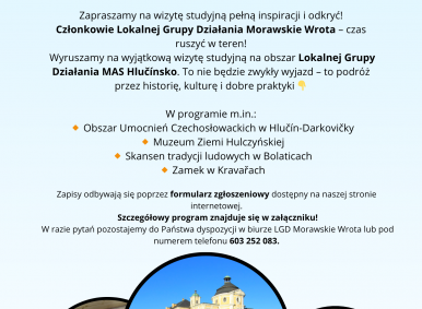 Zaproszenie na wizytę studyjną LGD Morawskie Wrota